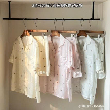 PIJAMA CỘC TAY CHO NỮ
