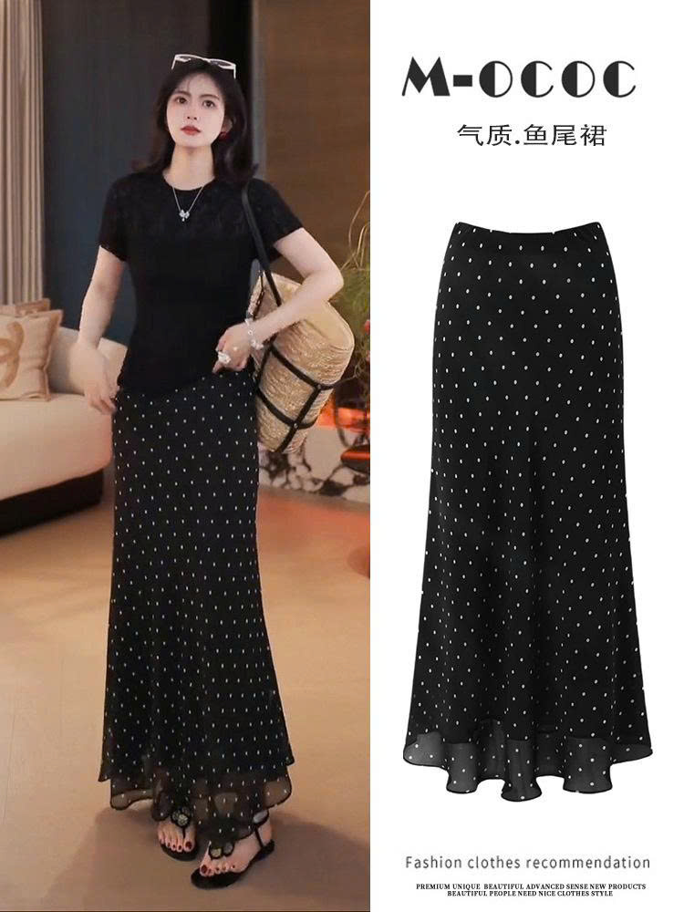 CHÂN VÁY DÀI CHẤM BI ANNA