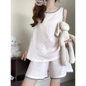 Fullset chấm bi nhẹ nhàng hồng phấn