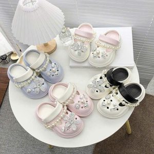 SỤC CROCS ĐÍNH CHARM BÉ GÁI