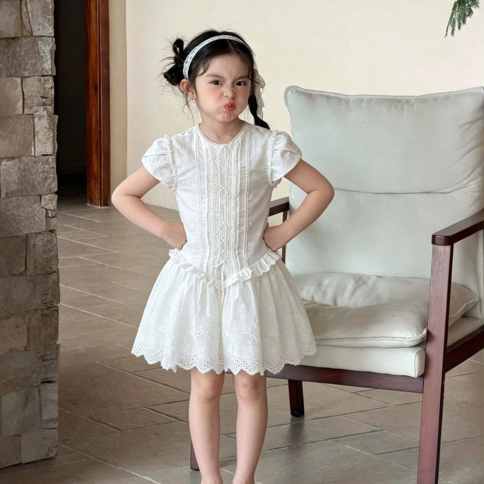 VÁY LIỀN CỘC TAY CHO BÉ GÁI