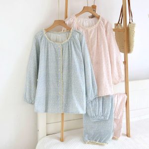 BỘ MẶC NHÀ HỌA TIẾT HOA