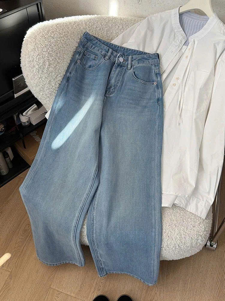 Quần jeans suông