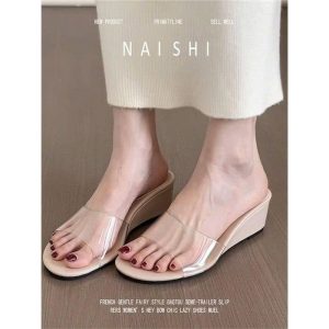 Guốc sandal đế xuồng kiểu Pháp