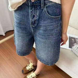 QUẦN JEAN SHORT ĐÍNH ĐÁ
