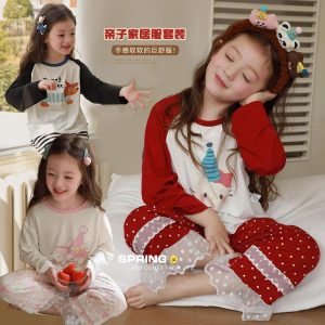 BỘ DÀI TAY PHỐI VIỀN REN CHO BÉ