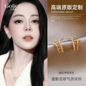 Khuyên tai mạ vàng Golicc
