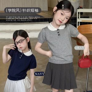 ÁO LEN CỔ SEN NỮ SINH AMBB