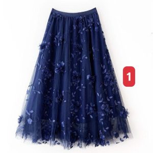 CHÂN VÁY HOA NỔI 3D ANNA