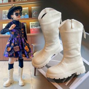 BOOT DA TRƠN CHO BÉ GÁI