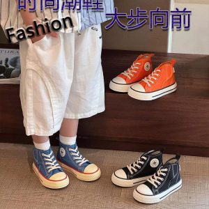 GIÀY CANVAS CỔ CAO BÉ