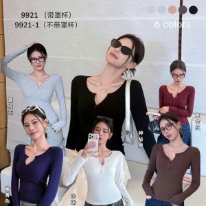 ÁO THUN DÀI TAY KÈM BRA CHO NỮ