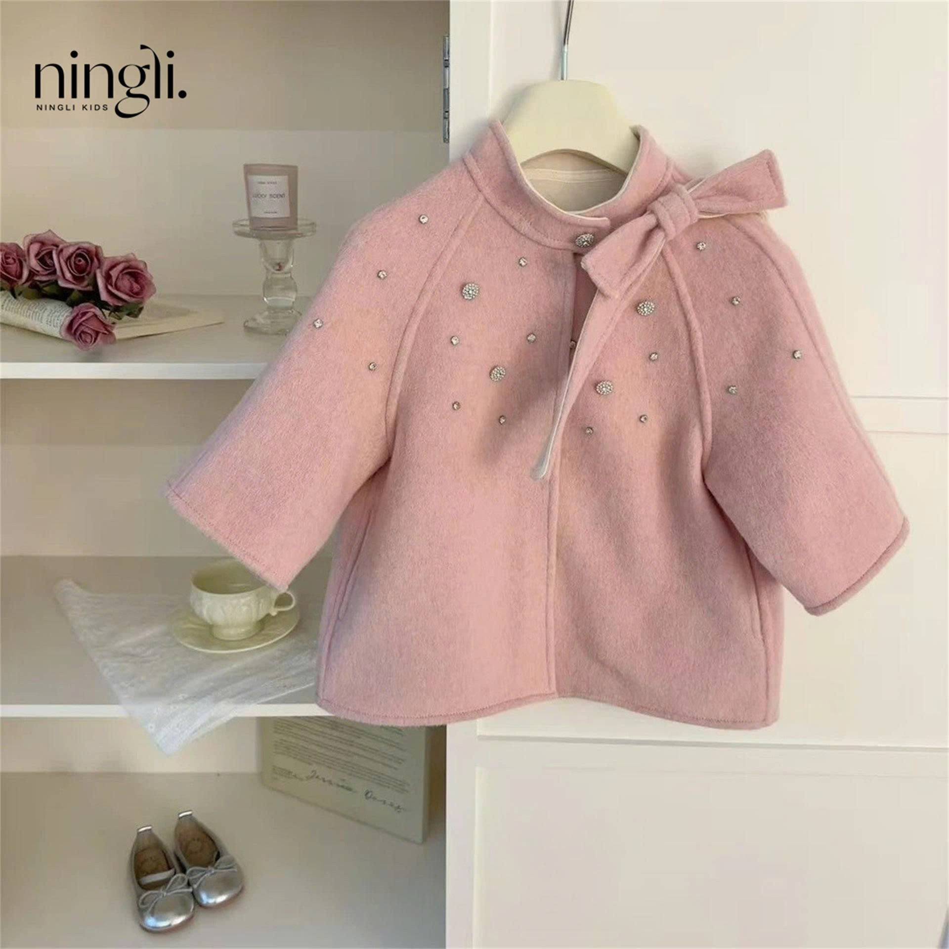 ÁO KHOÁC DẠ CỔ NƠ NINGLI