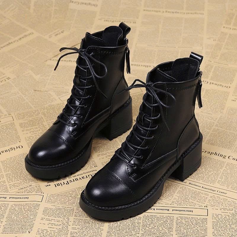 BOOT BUỘC DÂY CỔ CAO GÓT 6.5CM