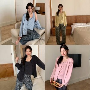 BỘ ĐỒ NGỦ 3 CHI TIẾT PHONG CÁCH HÀN QUỐC SIÊU XINH