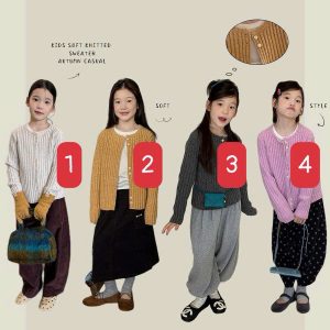 CARDIGAN LEN GÂN CỔ TRÒN AMBB