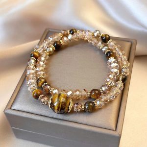 VÒNG THẠCH ANH TÓC VÀNG & MẮT HỔ