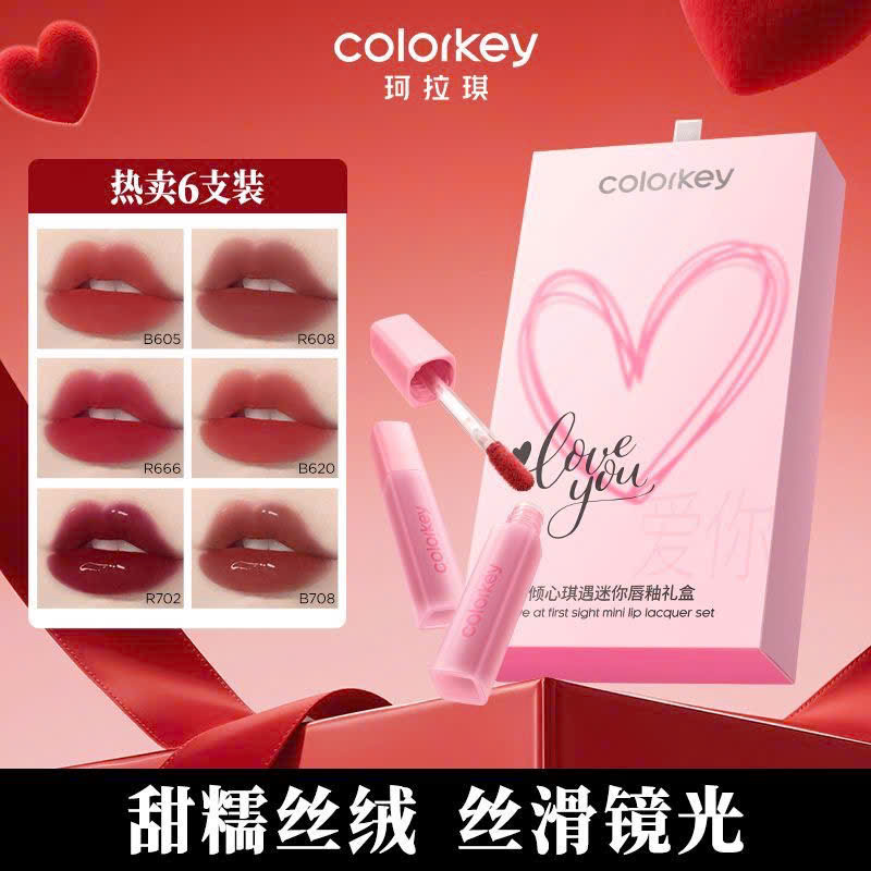 SET 6 THỎI SON KEM MINI COLORKEY